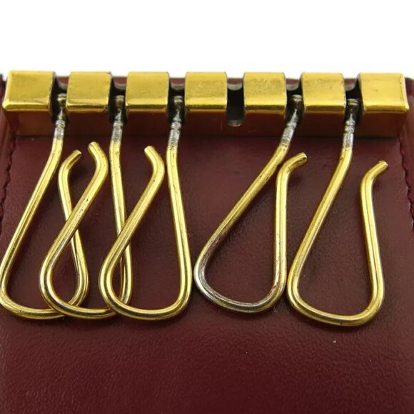 Cartier Key Case Masteline Boldeaux Leather Authentic Used - Picture 6 of 9